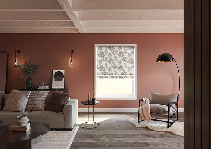 Coppice Faux Silk, Ginger - Twist&Fit Roman Blind - Image 8